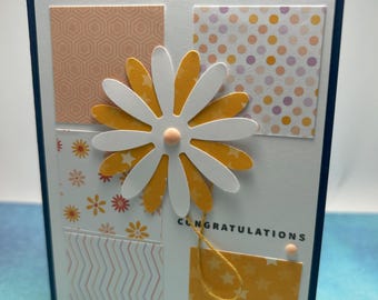 Congratulations | Handmade Card | Wedding Card | Anniversary Card | Daisy Celebration