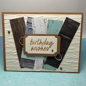Birthday Wishes | Versatile Card | Handmade Card | Woodsy Card | Earthy Card