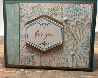 Elegant For You Card | Handmade Card | Multi-Use Card | Birthday | Thank You | Graduation | Wedding | Celebrate Everything
