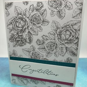 Félicitations | Célébrer l'amour | Carte faite main | Carte de mariage | Carte d'anniversaire