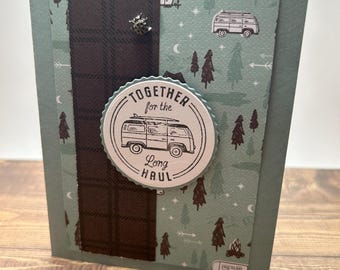 Together For The Long Haul | Handmade Card | Anniversary Card | Wedding Card | Camping Love