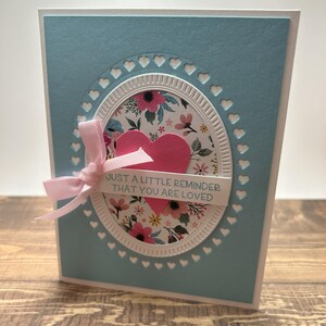 rappel que vous êtes aimé | Carte faite main | Juste parce que carte | Je pense à vous | de remerciements | Amour | Saint-Valentin