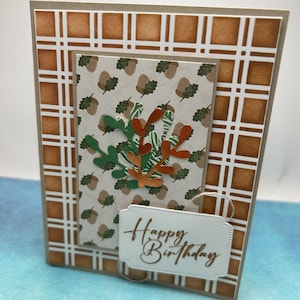 Joyeux anniversaire | Carte polyvalente | Carte faite main | Anniversaire d'automne | Anniversaire d'automne | Anniversaire d'Action de grâces