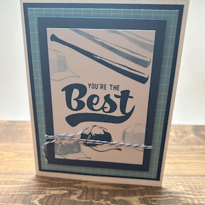 Eres la mejor tarjeta / Tarjeta hecha a mano / Tarjeta de béisbol / Equipo de béisbol / Entrenador de béisbol / Tarjeta versátil