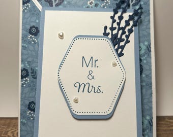 Mr and Mrs Wedding Card | Mr and Mr | Mrs and Mrs | Congratulations | Celebrate Love | Handmade Card | Wedding Card