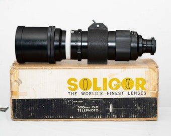 Obiettivo Soligar 500mm f5 T-Mount con adattatori Sony/Canon