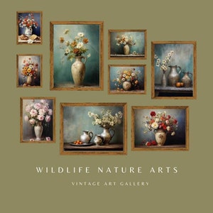 Vintage Gallery Wall Set Botanical Wall Art Vintage Pintables
