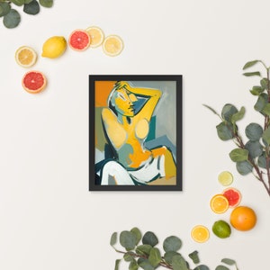 Abstract Framed Poster | Women Abstract Framed Poster | Abstract Wall Decor