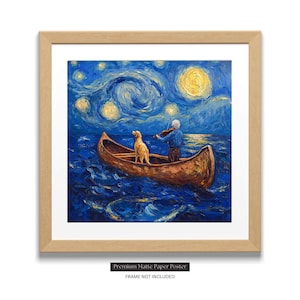 Harmonie am Horizont: A Serene Sinfonie auf dem Meer Matte Papier Poster