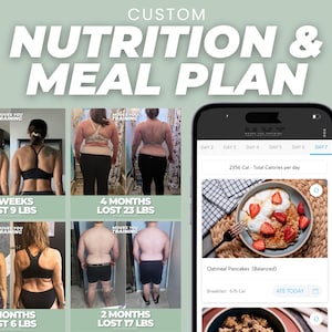 Personalized Nutrition Plan for Weight Loss, Muscle Gain, and Health | Custom Meal Plan with Macros | Diet Plan and Nutrition Coaching