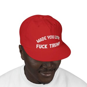 Made You Look "F" Trump Surf Cap | Political Statement Hat image 2