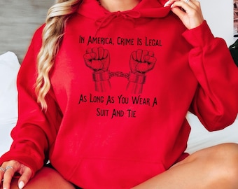 Eat The Rich Hoodie: Unisex Heavy Blend Anti Trump Sweatshirt