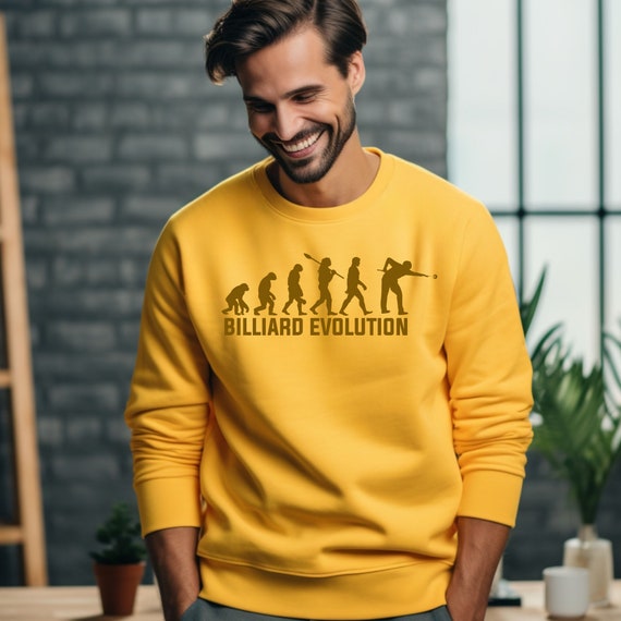 Fathers Day Gift Pool Billiards Sweatshirt - Cue Sports Evolution Shirt - Gift For Mothers Day Fathers Day - Lover Of Cue Sports