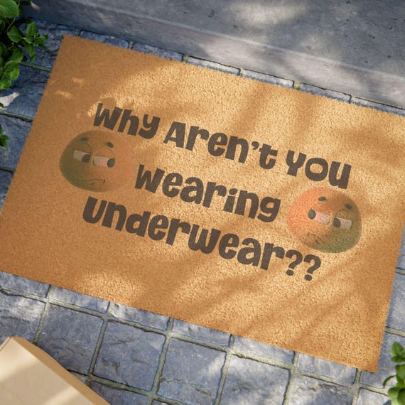 Funny Judgy Welcome Doormat - Whimsical Home Decor, Humor Gift for Housewarming, Indoor/Outdoor Entrance Mat, Quirky New Home Gift