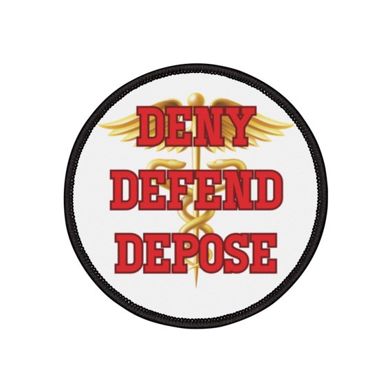Trending Deny Defend Depose Iron-On Patch, Bold & Edgy Statement Patch, Nurse Gift, DIY Fashion Accessory, Perfect for Backpacks