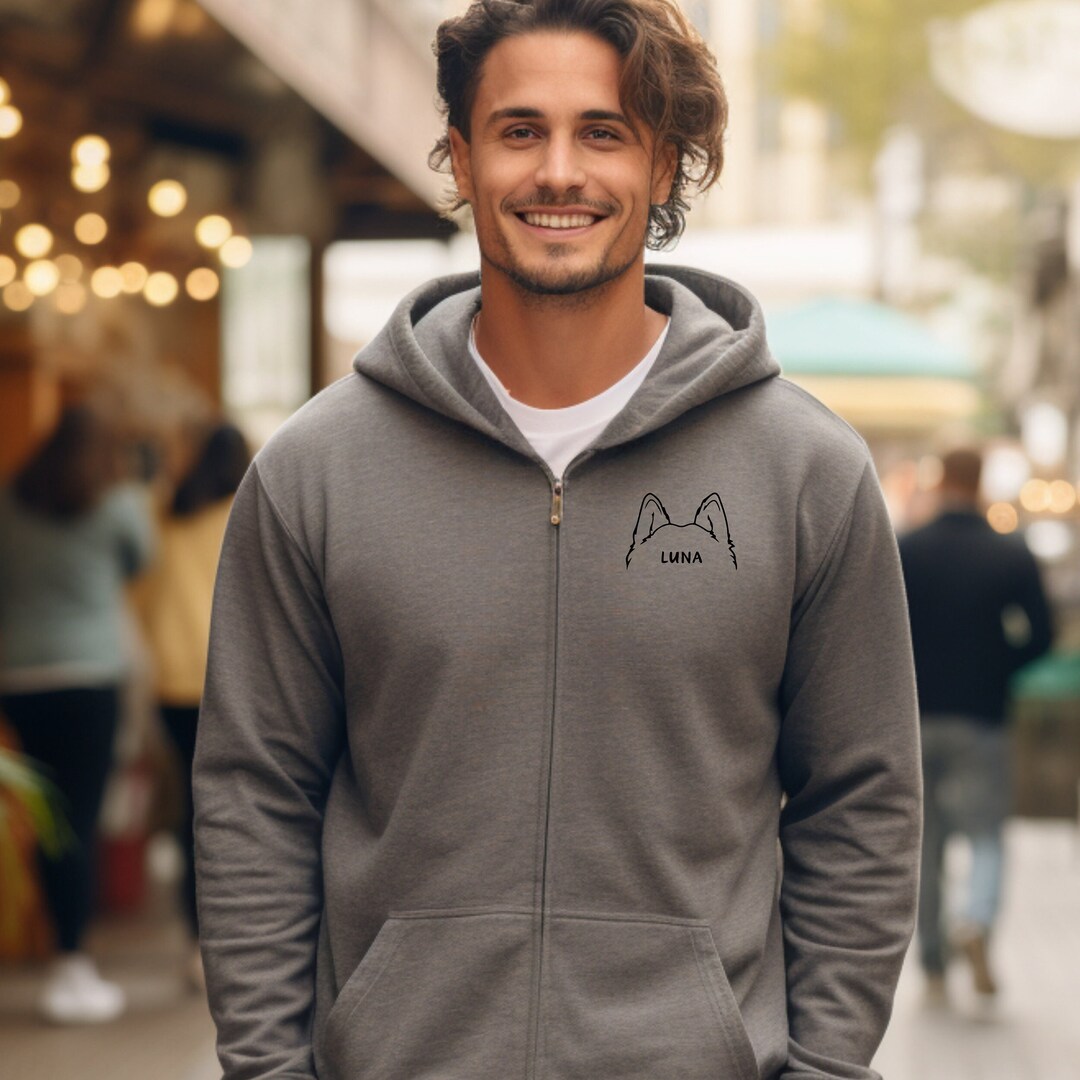 Custom Dog Hooded Sweatshirt by Breed and Name Unisex Heavy Etsy