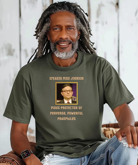 Protector Mike Johnson Anti-Trump Tee: Stand Against Injustice in Style!