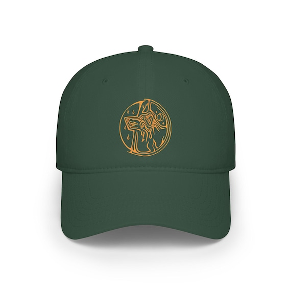 Golden Wolf/Dog Moon Cap | Baseball Hat, Lunar Dog Illustration