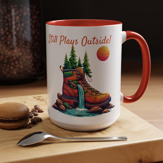 Outdoor Adventure Coffee Mug - For Nature Lovers and Campers, Hiking Gift, Motivational Mug, Travel Mug, Gift for Him/Her