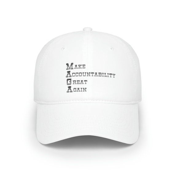 MAGA Lock Him Up Accountability Hat - Low Profile Baseball Cap - Anti Trump Merch - Make a Difference With Every Wear!