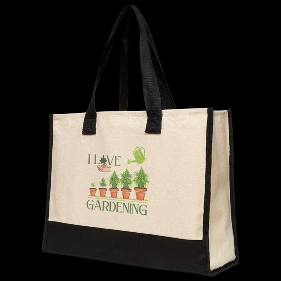 Premium Stoner Gift Cannabis Tote Bag - Gift For Gardener, Weed Grower, Stoner Gifts - Cute, Funny Gift For Christmas, Birthday, Retirement