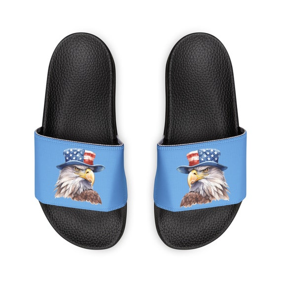 American Eagle 4th of July Men's Removable-Strap Sandals - Patriotic Beach Wear In Time For Summer Vacay