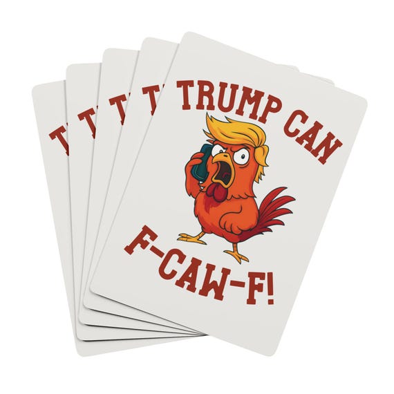 Anti-Trump Poker Cards | Funny Political Gag Gift