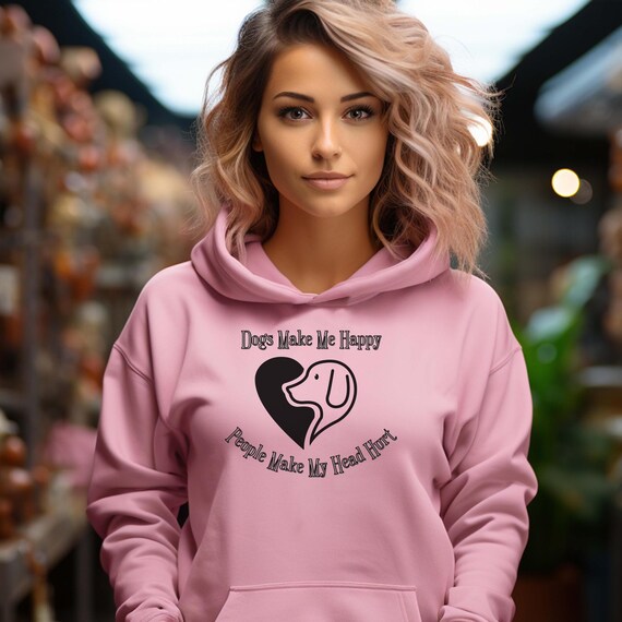 Cute Dog Lovers Pet Hoodie - Cozy, Funny Gift for Pet Owners, Unisex Hooded Sweatshirt, Perfect for Birthdays, Dog Adoption Events, Any Day!
