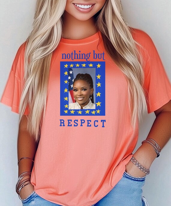 Jasmine Crockett Respect Vintage Graphic T-Shirt, Fun Statement Tee, Creative Gift for Friends, Ideal for Celebrations and Daily Wear