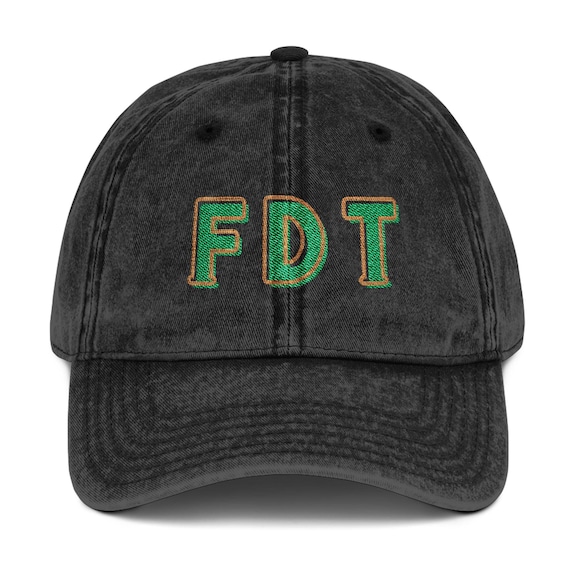 Protest Chic: Enhance Your Summer Look with this Vintage FDT Cap, Ideal Gift for Activist Friends, Protest Rally Apparel, Summer Wear