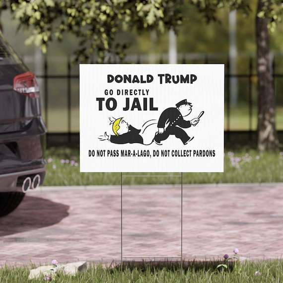 Monopoly Anti Trump Sign - Funny Political Yard Sign
