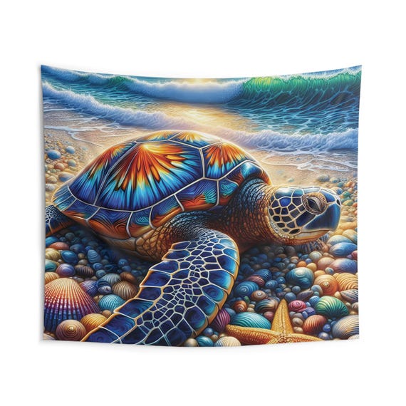 Sea Turtle Indoor Wall Tapestry
