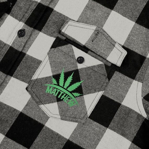 Cannabis Custom Flannel Shirt, Perfect for Outdoor Adventures, Casual Gatherings, Gifts for Him or Her, Cozy Layering, Fall Fashion