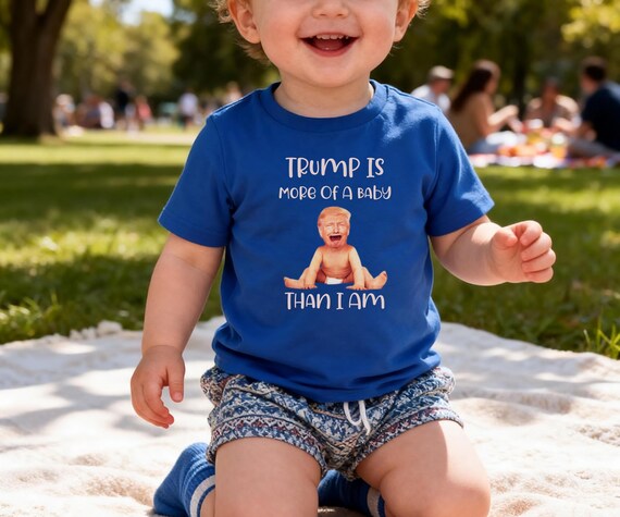 Funny Political Baby Shirt, Infant Humor Tee, Trump Design