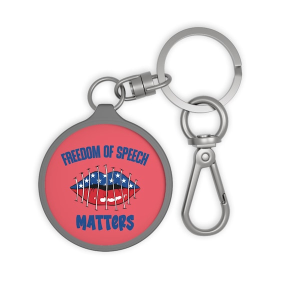 Freedom of Speech Matters Keyring