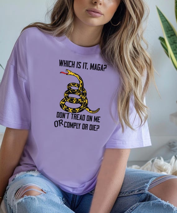 Anti MAGA Don't Tread On Me T-shirt | Anti Trump Abolish ICE Protest Shirt