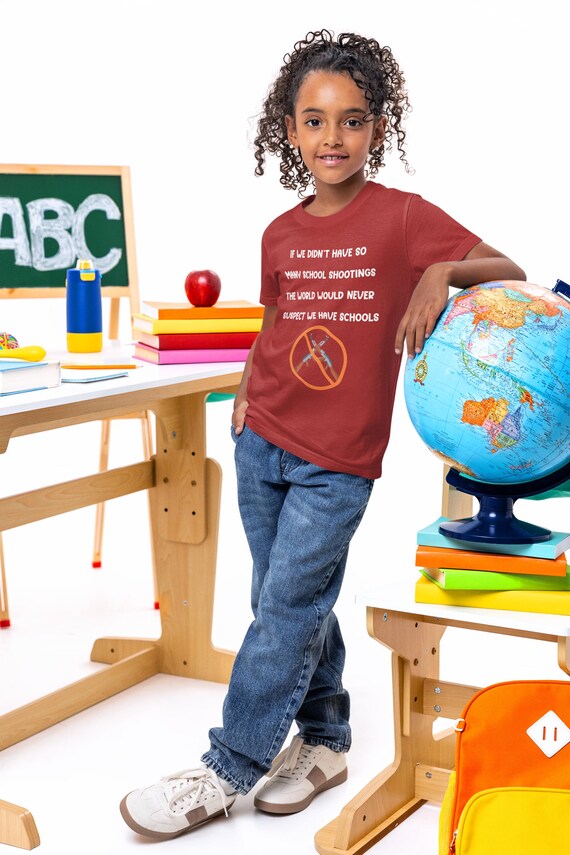 Youth Protest Tee | Pro Education, Anti-Gun Statement Shirt