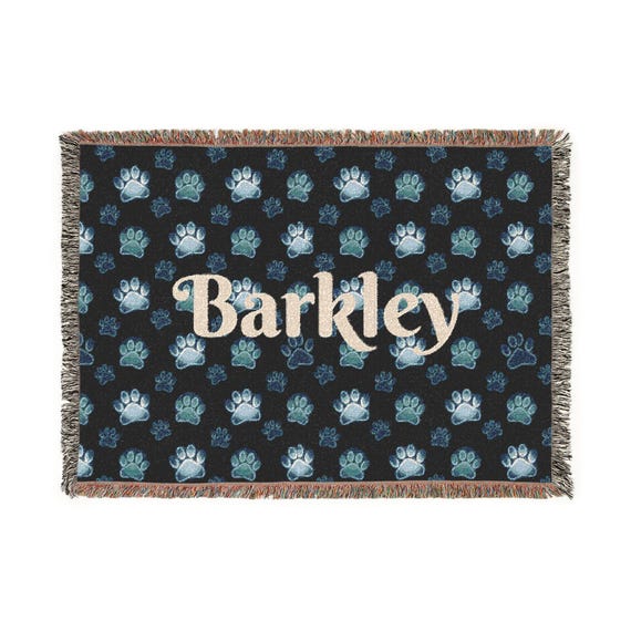 Cozy Personalized Woven Doggie Blanket | In Three Sizes!