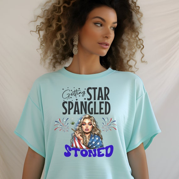 Funny Patriotic Stoner Shirt | Fireworks And THC Tee