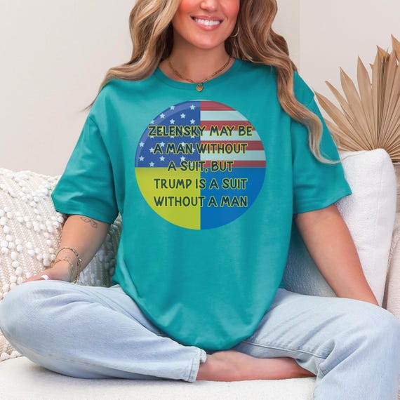 Anti Trump Pro Ukraine T-Shirt, Casual Wear, Political Humor Tee, Unique Gift for Activists, Unisex Fashion