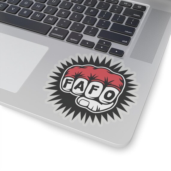 FAFO Anti Trump Kiss-Cut Stickers - Fun and Quirky Stickers for Laptops, Water Bottles, Gifts, Party Decor, and Resistance
