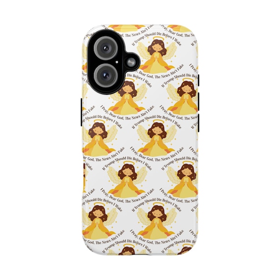 Funny Anti Trump Angel Phone Case - Tough Cases with Motivational Design, Gifts for Her, Phone Accessories, Cute Tech For 2025