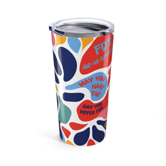 Brighten Your Day with this Colorful FDT Tumbler - Ideal for Protests, Summer Parties & Daily Sips, Double Insulated Travel Mug for Activist