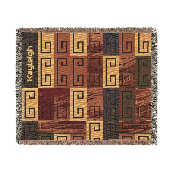 Personalized Woven Throw Blanket, Cozy Decorative Throw, Custom Gift Home Decor, Unique Housewarming or Birthday Gift, See Matching Pillow!
