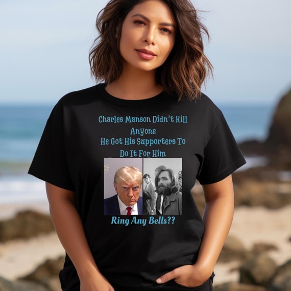Anti Trump Mugshot Cult Leader Tshirt - Unisex Heavy Cotton Tee - Great Patriotic Gift For Leftist Feminist Sane Republican - Election Vote