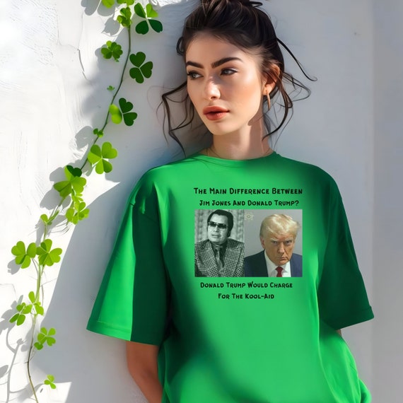 Anti Trump Mugshot Shirt: Unisex Softstyle Political Tee