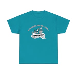 Disney Steamboat Willie Unisex Heavy Cotton Tee - Retro Mickey Mouse Disney T-Shirt - Original Mickey Shirt Gift For Disney Vacationers