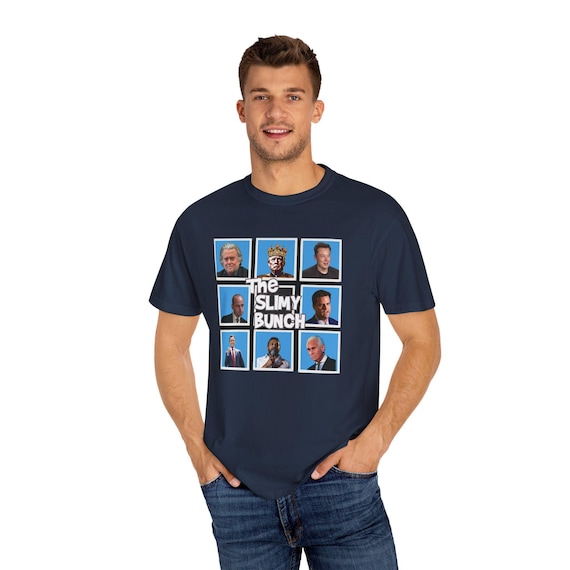 Anti Trump The Slimy Bunch Anti MAGA Unisex T-Shirt - Humorous Political Tee for Comedy Lovers, Perfect Gift for Birthdays and Holidays