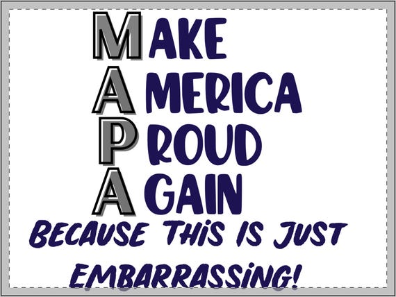 Anti Trump/MAGA Yard Sign: Make America Proud Again, Funny Political Yard Art, Garden Decoration, Protest Rally Sign, FAFO Time!