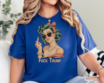 Vintage Style Anti Trump T-Shirt: Unisex Protest Wear